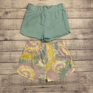 Grayson Threads Two Pair Bundle Blue Tie Dye Cotton Size Medium 7/8